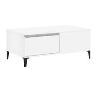 (white) vidaXL Coffee Table Engineered Wood End Sofa Table with Drawer Multi Colours