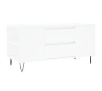 (white) vidaXL Coffee Table Side Table End Accent Telephone Sofa Table Engineered Wood