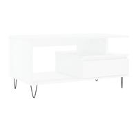 (white) vidaXL Coffee Table Side Table End Accent Telephone Sofa Table Engineered Wood