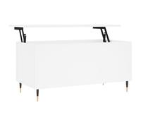 (white) vidaXL Coffee Table Side Table End Accent Telephone Sofa Table Engineered Wood