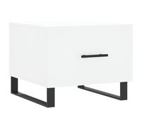 (white) vidaXL Coffee Table Side Table Sofa Couch Table Concrete Grey Engineered Wood