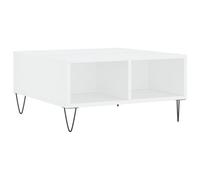 vidaXL Coffee Table White 60x60x30 cm Engineered Wood, White