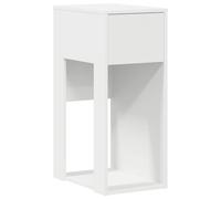 (white) vidaXL Computer Tower Stand with Drawer Old Wood 30x44x74 cm pc tower stand
