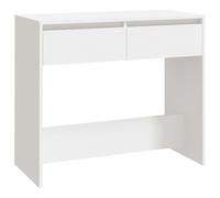 (white) vidaXL Console Table Hallway Tea End Table Side Table for Under Mirror Steel