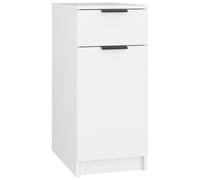 Vidaxl Desk Cabinet White 33.5X50X75 Cm Engineered Wood, White