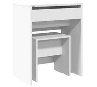 (white) vidaXL Dressing Table and Stool Bedroom Cosmetic Table Vanity Makeup Table