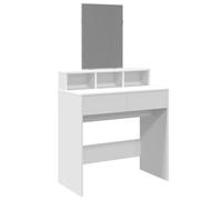 (white) vidaXL Dressing Table with Mirror Cosmetic Table Vanity Desk Makeup Table