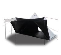(white) vidaXL Family Tent Tipi 6-Person Camping Lightweight Tent Dome Tent Waterproof