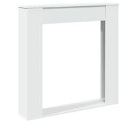 (white) vidaXL Fireplace Surround Fire Surround Fire Place Engineered Wood