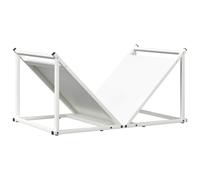 (white) vidaXL Firewood Rack Black 70x43x34.5 cm Cold-rolled steel