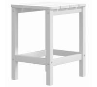 vidaXL Garden Adirondack Table White 38x38x46 cm HDPE UK HOT