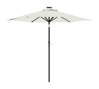 (white) vidaXL Garden Parasol with Steel Pole Patio Umbrella Sun Parasol Bordeaux Red