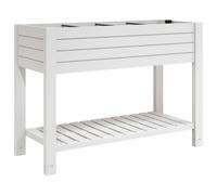 vidaXL Garden Raised Bed White 110x45x79 cm Polypropylene