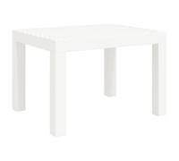 (white) vidaXL Garden Table Outdoor Dining Table Patio Picnic Coffee Dinner Table PP