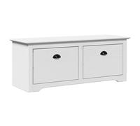 (white) vidaXL Hallway Bench Toy Storage Bench Hallway Unit Toy Chest Home Bench Seat