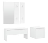vidaXL Hallway Furniture Set White Engineered Wood