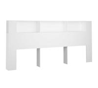 (white) vidaXL Headboard Cabinet Bed Headboard Indoor Bedroom Furniture Multi Colours