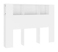 Vidaxl Headboard Cabinet White 140X18.5X104.5 Cm