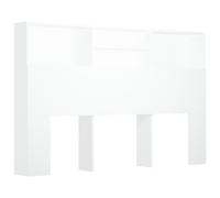 Vidaxl Headboard Cabinet White 160X19X103.5 Cm