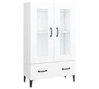 (white) vidaXL Highboard Buffet Cabinet Sideboard Storage Cupboard Engineered Wood
