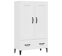 (White) vidaXL Highboard Engineered Wood High Sideboard Buffet Cabinet Multi Colours