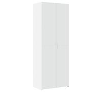 (white) vidaXL Highboard Sideboard Cabinet Storage Cupboard Black Engineered Wood
