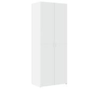 (white) vidaXL Highboard Sideboard Cabinet Storage Cupboard Black Engineered Wood