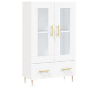 (white) vidaXL Highboard Sideboard Cupboard Side Cabinet Concrete Grey Engineered Wood