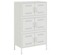vidaXL Highboard White 68x39x113 cm Steel