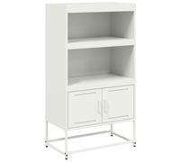 vidaXL Highboard White 68.5x38.5x123.5 cm Steel