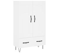 (white) vidaXL Highboard Sideboard Storage Cabinet Side Cabinet White Engineered Wood