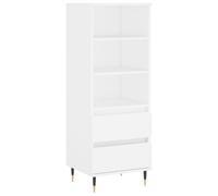 (white) vidaXL Highboard Sideboard Tall Storage Cabinet Side Cabinet Engineered Wood