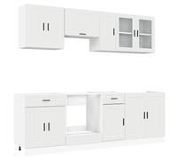 vidaXL 8 Piece Kitchen Cabinet Set Porto White Engineered Wood