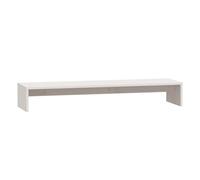 (white) vidaXL Monitor Stand Laptop Desktop Screen Riser Display Shelf Solid Wood Pine