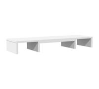 (white) vidaXL Monitor Stand Riser Adjustable Display Computer Stand Engineered Wood