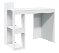 (white) vidaXL Office Desk Computer Desk Writing Table Study Table Engineered Wood