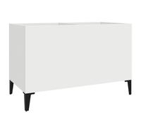 (white) vidaXL Record Cabinet Office Vinyl Storage Cabinet Sideboard Engineered Wood