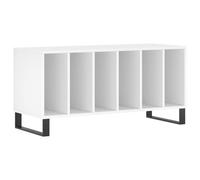 (white) vidaXL Record Cabinet Record Storage Cabinet Sideboard White Engineered Wood