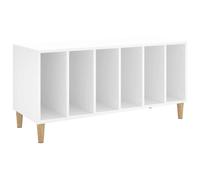 Vidaxl Record Cabinet White 100X38X48 Cm Engineered Wood