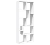 (white) vidaXL Room Divider Bookcase Shelf Bookshelf Engineered Wood