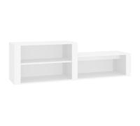 vidaXL Shoe Cabinet White 150x35x45 cm Engineered Wood UK HOT