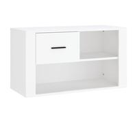 vidaXL Shoe Cabinet White 80x35x45 cm Engineered Wood, White