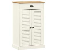 (white) vidaXL Shoe Cabinet Shoe Storage Shoe Rack Shoe Cupboard VIGO Solid Wood Pine