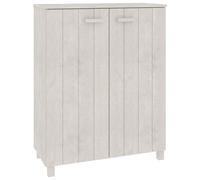 (white) vidaXL Shoe Cabinet Solid Wood Pine Shoe Organiser Unit Rack Multi Colours