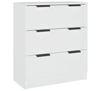 (white) vidaXL Sideboard Console Cabinet Storage Cupboard Highboard Engineered Wood