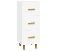 vidaXL Sideboard White 34.5x34x90 cm Engineered Wood, White