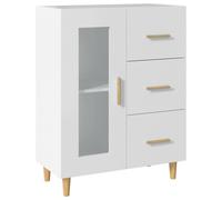 (white) vidaXL Sideboard Engineered Wood Side Cabinet Home Organiser Multi Colours