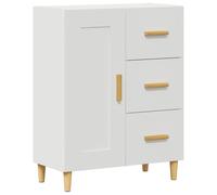 (White) vidaXL Sideboard Engineered Wood Side Cabinet Home Organiser Multi Colours