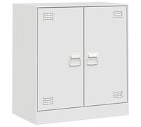 (white) vidaXL Sideboard Home Storage Cupboard Side Cabinet Highboard Anthracite Steel