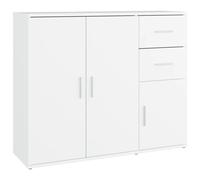 (white) vidaXL Sideboard Home Storage Side Cabinet Cupboard Highboard Engineered Wood
